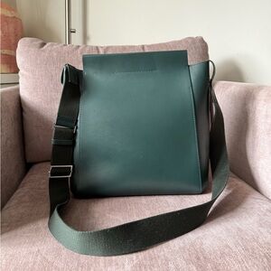 Form Bag - Green Leather Crossbody Bag